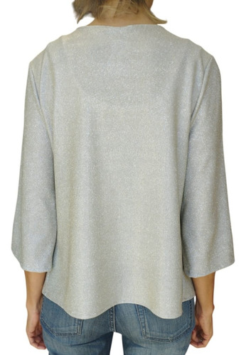 Saco Chaqueta Tolera Torera Spolverino Noche Fiesta Mujer Champagne Xxl