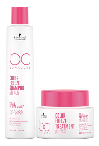 Schwarzkopf Bc Color Freeze Ph 4.5 Shampoo 250ml E Máscara 2