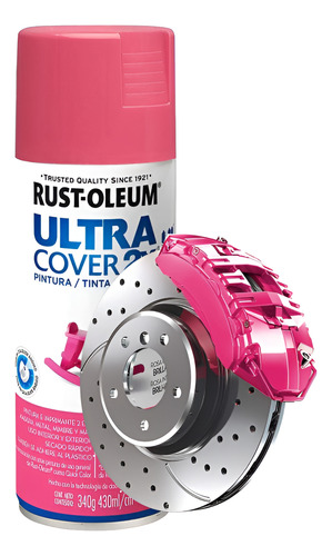 Spray Pintura Ultra Cover 2x Rosa Intenso Rust-oleum