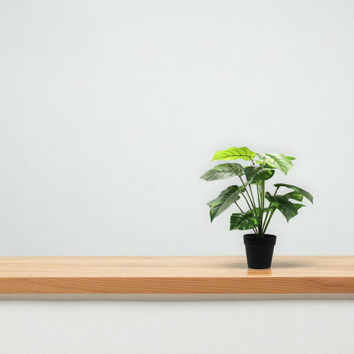 Planta Artificial Tropical 50cm Maceta Negra Decorativa