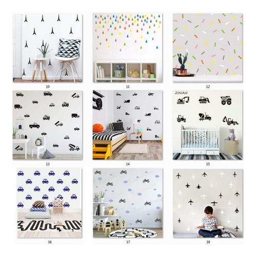 Calcomania O Vinilos Decorativos Set De Todito Infantiles