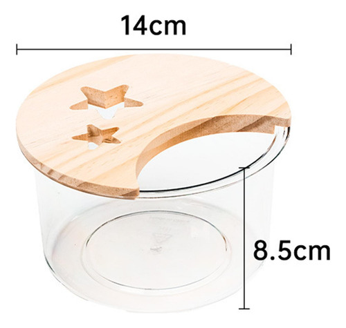 Caja De Baño De Arena Para Hámster, Redondo Pequeño