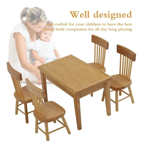 . Juego De Modelos De Sillas De Mesa De Comedor 5 Piezas
