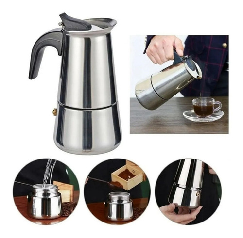 Cafeteira Italiana Inox Premium 6 Xicaras Melhor Cafeteira