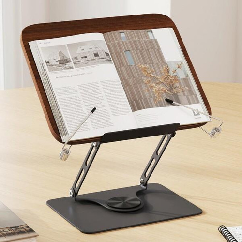 Soporte De Libros Plegable Con Rotación 360° De Escritorio