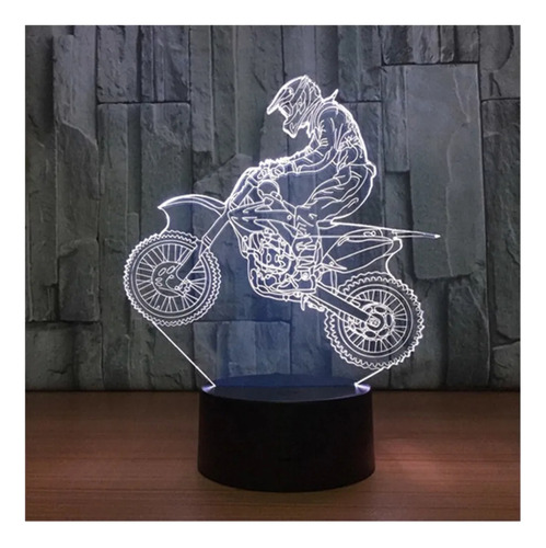 Y Lámpara Led 3d Para Moto De Cross Country, Luz Nocturna