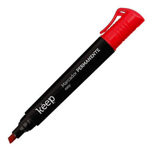 Pincel rotulador permanente rojo Uni Keep Easy, 12 unidades, Mr051