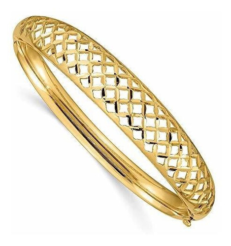 Brazalete - Bracelet 14k Yellow Gold Bracelet Bangle Diamond