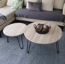 Comprar Dos Mesas Ratonas Redondas Circulares Set Mesa Nido