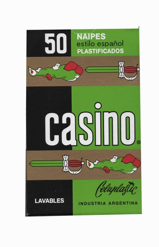 Imagen 1 de 3 de Naipe Casino Españolas 50 Naipes Plastificado Estilo Español