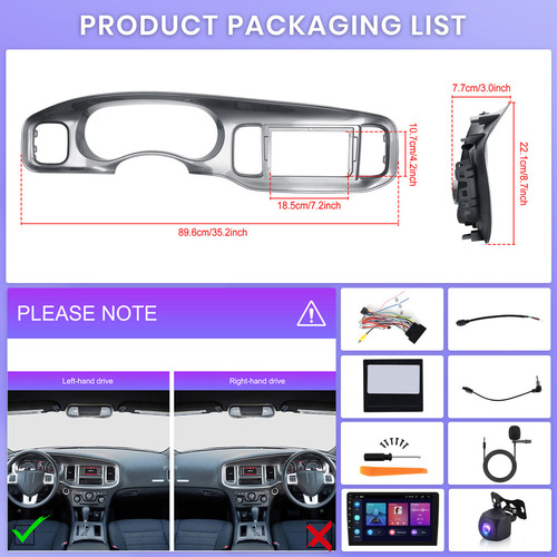 Zk Radio De Coche De 9 Pulgadas Para Dodge Charger