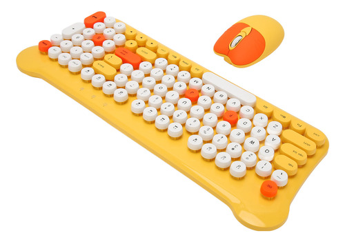 Bonito Conjunto De Teclado Y Ratón Inalámbricos Con Conexión