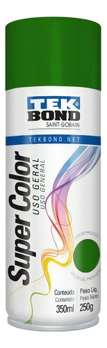 Pintura Aerosol Spray 350ml Uso General Verde Tekbond Color Único Color