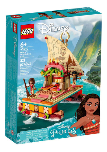 Navio de aventura LEGO Disney Moana 43210 321 peças