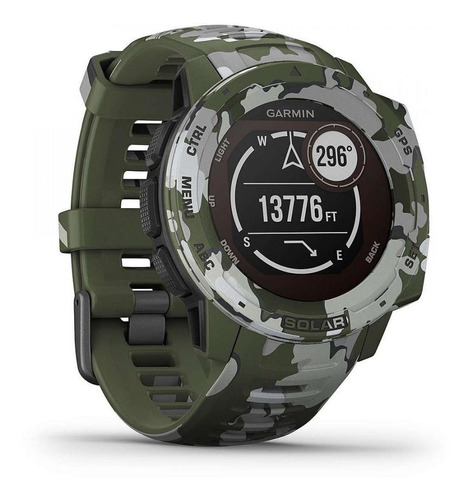 Reloj Garmin Instinct Solar Camo Smartwatch Resistente Color de la caja Lichen camo Color de la malla Lichen camo Color del bisel Lichen camo