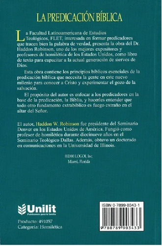 La Predicacion Biblica, H. L. Willmington, Estudio