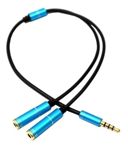 Cable Adaptador Audio Auxiliar 3.5mm Macho A 2 Hembra