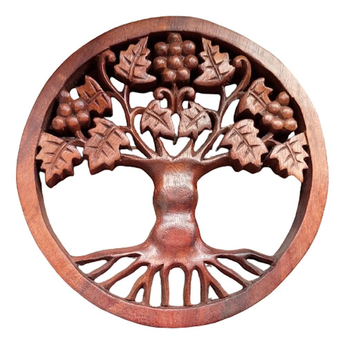 Arbol De La Vida Tallado En Madera Arborvitae