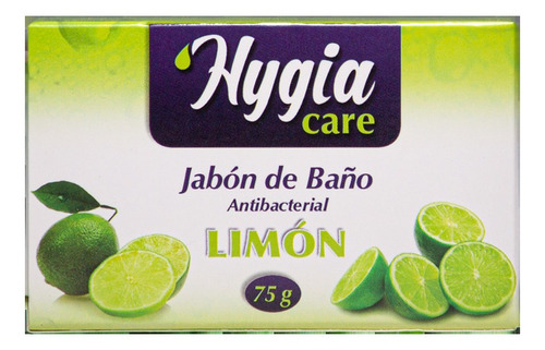 Jabon En Barra Hygia Care Limon 75 Grs  - Caja 96 Und