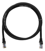 Comprar Kit 10 Un. Patch Cord Preto Cat6 Giga Ethernet 1,5 Metros