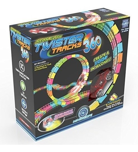 Twister Tracks Trax 360 Loop 13 Pies De Pista De Neón ...