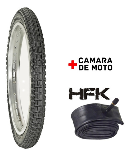 Imagen 1 de 6 de Kit Cubierta 250-16 F879 Hf + Camara 250 -16 Hfk Reforzada