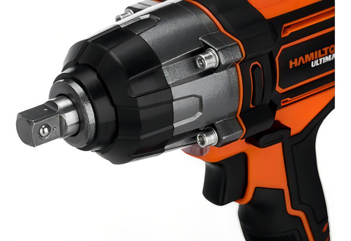 Llave Pistola De Impacto Encastre 1/2 20v Hamilton 400 Nm Color Negro Hamilton ULT113