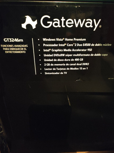 Computadora Gateway De Escritorio, Procesador Intel Core Duo (Usado)
