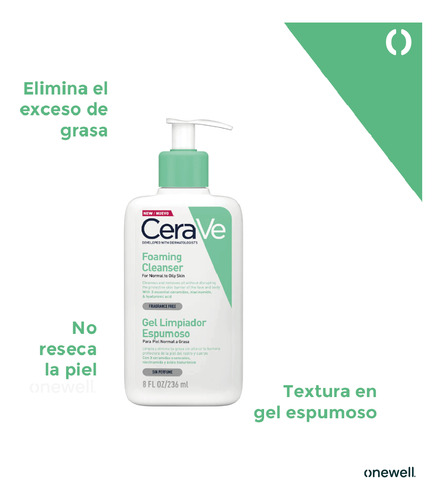 Kit Facial Piel Grasa Cerave Limp + La Roche Posay Solar 2pc