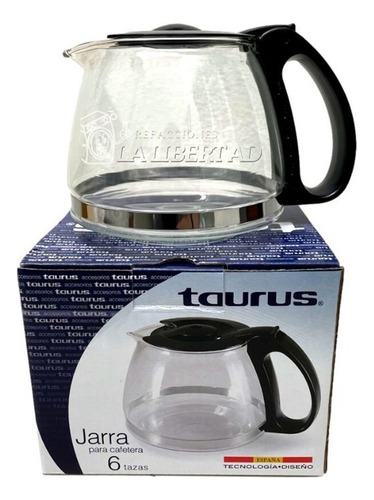 Jarra De Vidrio Para Cafetera Universal Taurus 6 Tazas