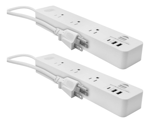 Wbm Extension Cord Socket 5.9 Pies, Surge Protector Power St