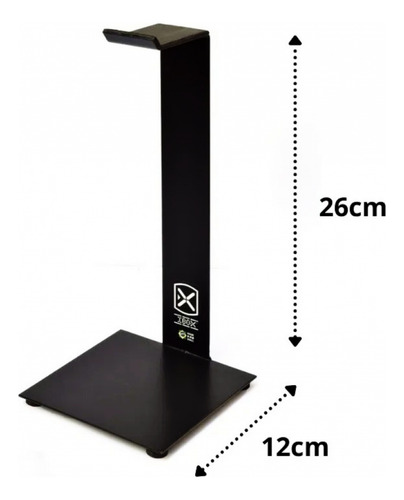 Suporte Fone De Ouvido Estúdio Gamer Preto Ib007bk Ibox