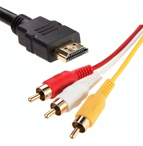 Cable Hdmi A 3 Rca Digital Audio Video Macho 1.5 Mts
