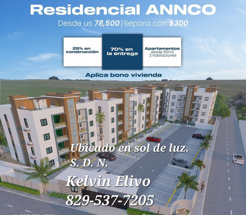 Proyecto En Pre-venta En Sol De Luz Villa Mella