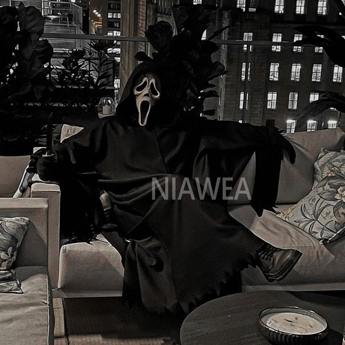 . 3pz Disfraz For Ghostface Scream For Adulto Con Máscara Y