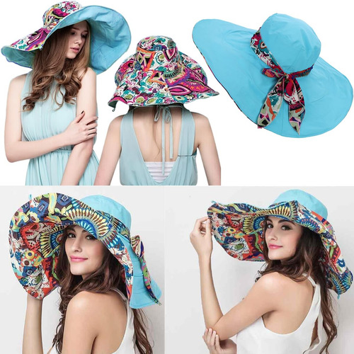 Sombrero De Sol Reversible Grande, Plegable Y Anti-uv Para M