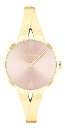 Relógio Calvin Klein Feminino Aço Dourado 25100027