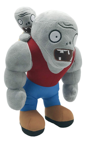 Peluche Plantas V.s. Zombies Gargantuar Zombies Color Gris