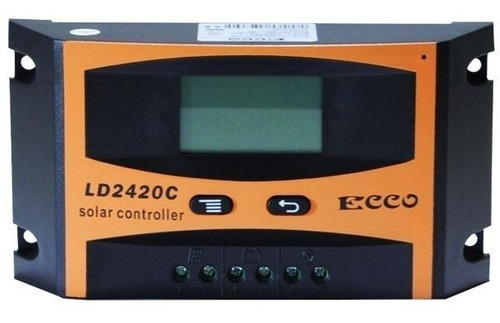 Controlador De Carga 20a 12v/24v Regulador Sistema Solar