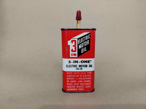 3 Botellas Antiguas Metálicas De Aceite 3 En 1, De Los 70s (Usado)