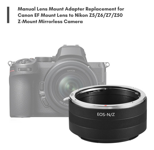 Anel Adaptador De Lente Nikon Mirrorles Z5/z6/z7/z50 Z-mount