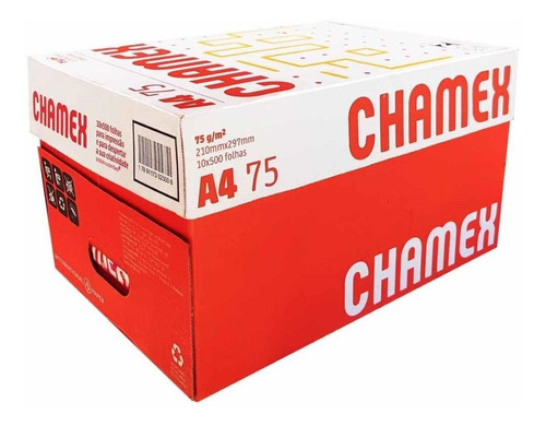 Papel Sulfite A4 Chamex Office 5000 Folhas