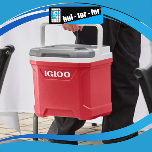 Imagen 4 de 10 de Heladera Conservadora Igloo Latitude 30qt Rojo