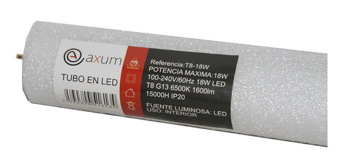 Imagen 2 de 6 de Tubo Led T8 18w 120cm 110-240v-60hz - Luz Fria