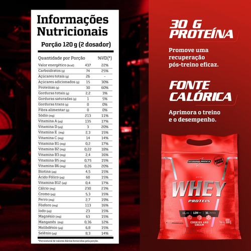 Nutri Whey Protein Pouch Cookies 900g Integralmédica