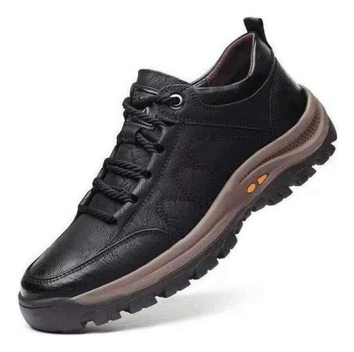 Zapatos De Senderismo Antideslizantes Para Hombre, Cuero Pu