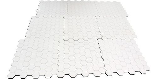 Grid Hexagonal Modular Riscável 9 Peças Com Caneta Marcador