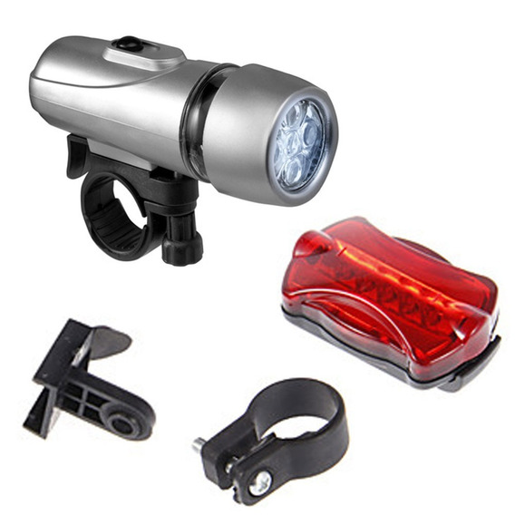 Luz LED Recargable Para Bicicleta Set 2 Piezas Frontal y Trasera Contra el Agua