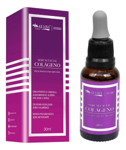 Serum Facial Colageno Max Love Matifica Hidrata 30ml 