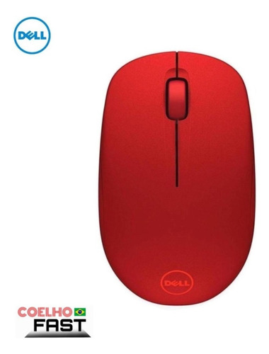 Mouse sem fio Dell  WM126 red